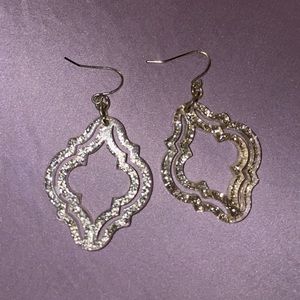 3/$12 J Spencer acrylic glitter ear rings